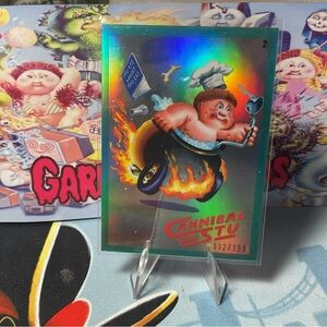 Garbage pail kids Cannibal Stu numbered parallel 112/199 RARE